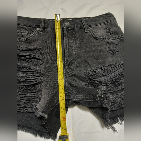 We The Free Black‎ Jean Shorts High-Rise Distressed - Picture 15 of 16